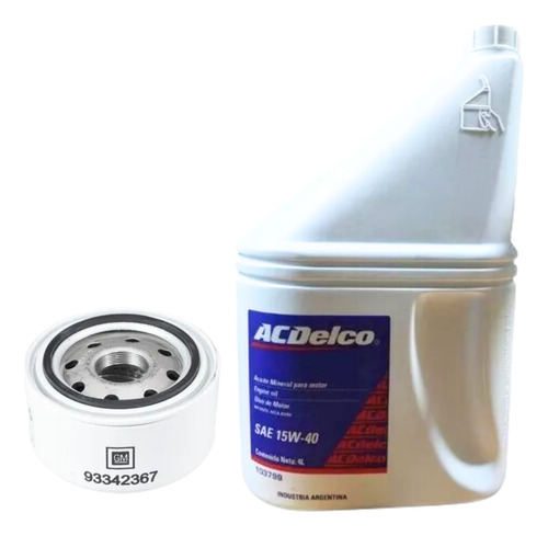 Filtro + Aceite Chevrolet 100% S10 2.8 Con Sensor 2006/