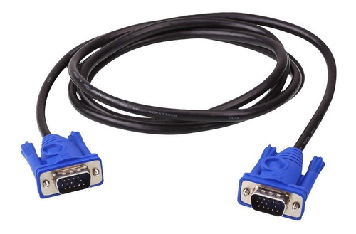 Cable Vga Video Negro 3 Mt Blindado Macho Macho- Boleta