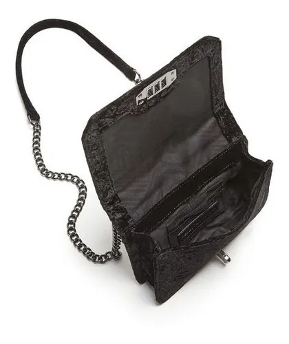 Rebecca Minkoff Cartera Cadena Terciopelo Chevron Nueva Envi