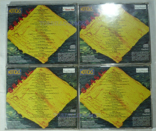 4 Cd Colección Brasil Noticias Nº 1,3,4,5. (Usado)