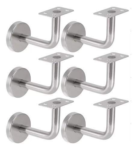 6pcs 60*60muro Tubo Pasamanos Con Tapa Cubre Tornill Soporte