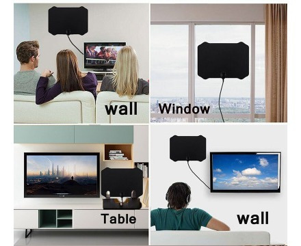 Imagen 4 de 7 de Antena Para Tv Digital Abierta Hd Diseño Slim- Tvirtual