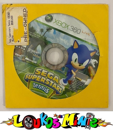 Jogo P/ Xbox 360 Live Sega Superstars Tennis Mídia Física