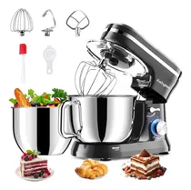 Comprar Batidoras de pedestal Karingbee KB-1510H 110V 10+p velocidades 660w con 6.5qt+5qt tazón de acero inoxidable y 6 accesorios color negro