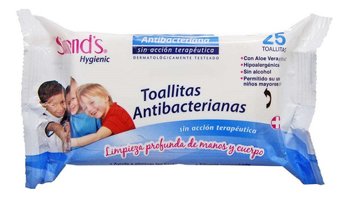 10 Toallitas Antibacterianas Simonds(para Manos Y Cuerpo)