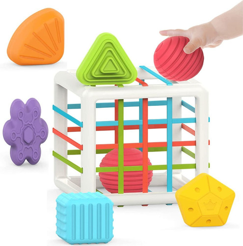 Juguetes Cubo Multisensorial Para Niños 1-2 Años Aprendizaje