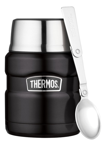 Termo Comida King Acero Inox 470 Ml Negro - Thermos