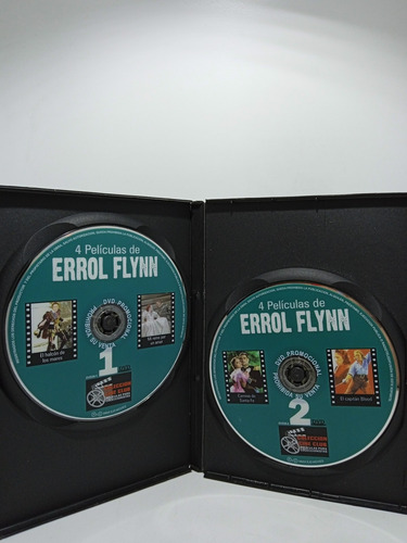 Imagen 3 de 5 de 4 Películas De Errol Flynn - 2 Cd's - Colección Cine Club