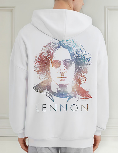 Chaquetin Sudadera Con Cierre John Lennon Cara Colores