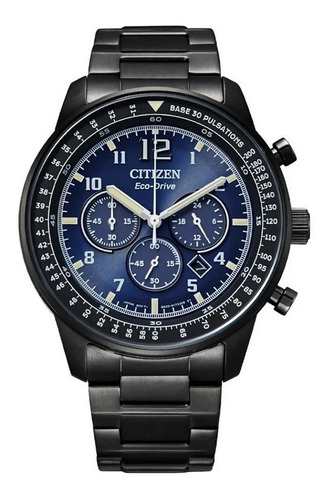 Ca4505-80m Reloj Citizen Eco Drive Sport Luxury Negro/azul