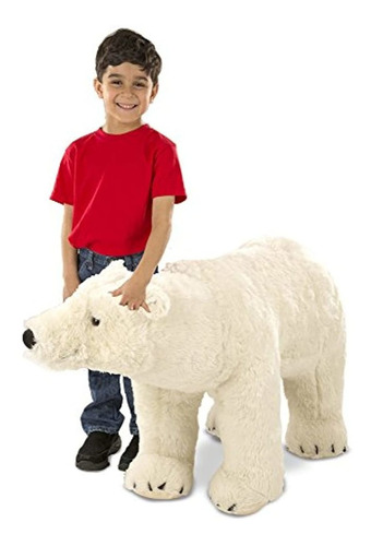 Melissa Y Doug Oso Polar Gigante Animal De Peluche Gigante D