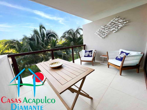 Cad La Isla Fiji S3. Depa De Playa. Terraza Con Vista A Las Áreas Comunes