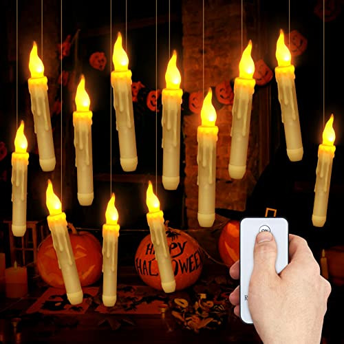 Halloween Decoración,12pack Flotante Velas Con 2m3f6