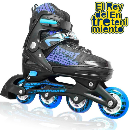 Patín Rollers Extensible Base Metal Ruedas Silicona - El Rey