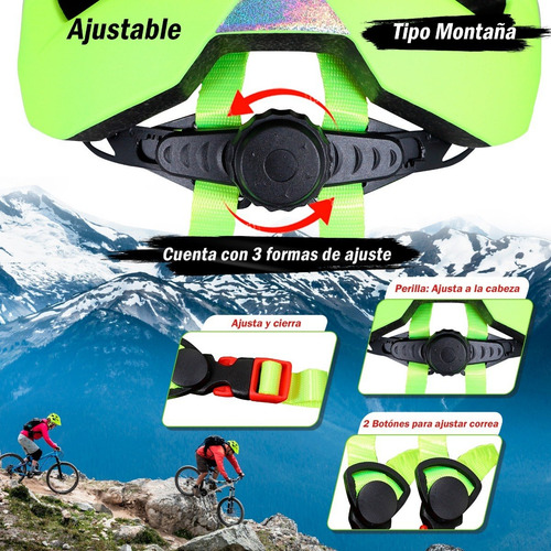 Casco De Montaña Deportivo Para Adulto Color Amarillo Talla L