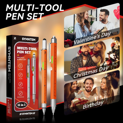 Y Caneta Multiferramenta Symntem 11 Em 1 Com Luz Led Para