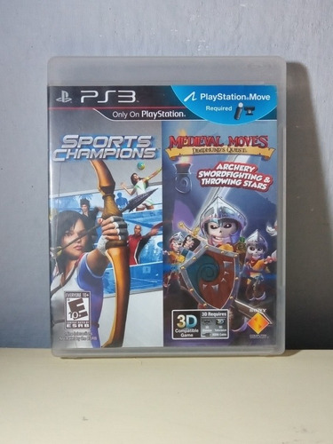 Sports Champions + Medieval Moves Ps3 Físico Original.