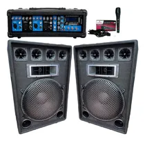 Comprar Combo 2 Bafles 15 500w\u002Fconsola Moon Usb\u002Fsd\u002Fbuetooth\u002F1mic