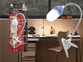Luz Led Broche Señalador Para Libro Luz Clip Libros