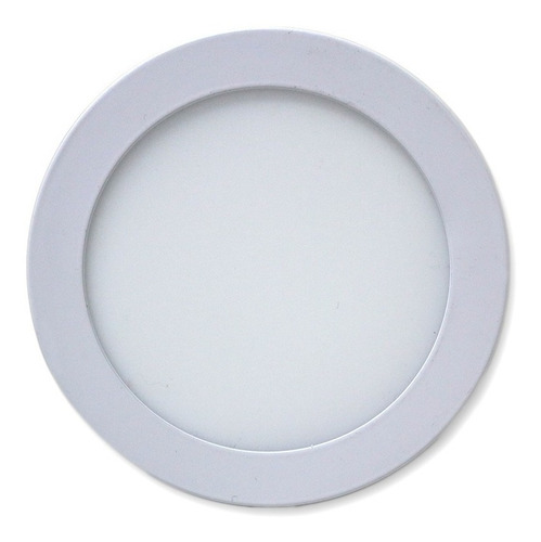 Plafon Led Redondo Base 6w Calido Candela (6830) Color Blanco