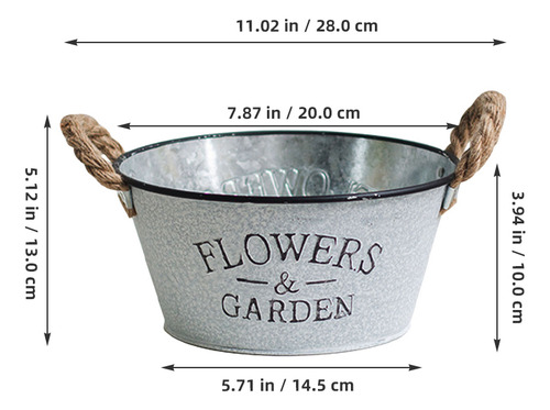 Cubo De Hierro Para Jardinería, Hogar, Cubeta De Hierro, 1 P