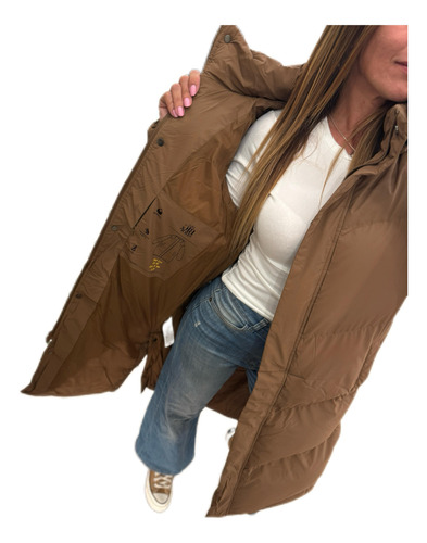 Campera Larga Inflable Tapado The Big Shop