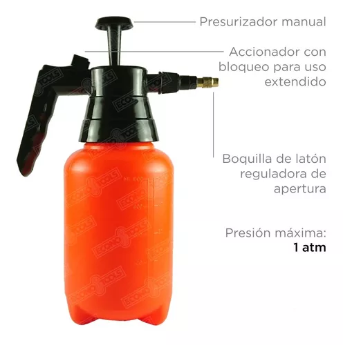  Pulverizador de agua a presión de 2L, rociador de