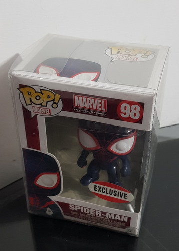 Funko Pop Spiderman #98 Miles Morales Exclusive C/ Protector