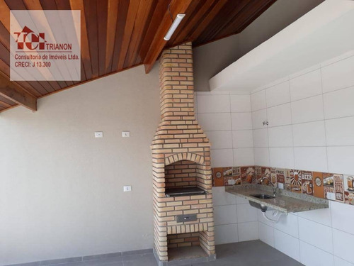 Imagem 10 de 13 de Cobertura Com 3 Dormitórios À Venda, 140 M² Por R$ 565.000,00 - Utinga - Santo André/sp - Co0934
