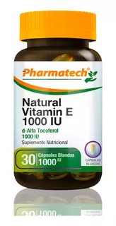 Vitamina E 1000 Ui Pharmatech 30 Caps Blandas