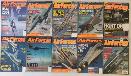 Lote De Revistas Air Force Montly. Oficialmente La Mejor