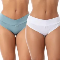 Comprar Kit 5 Calcinha Pós Parto Cintura Alta Premium Segura Barriga