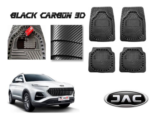 Tapetes Premium Black Carbon 3d Jac Sei7 Pro 2021 A 2022