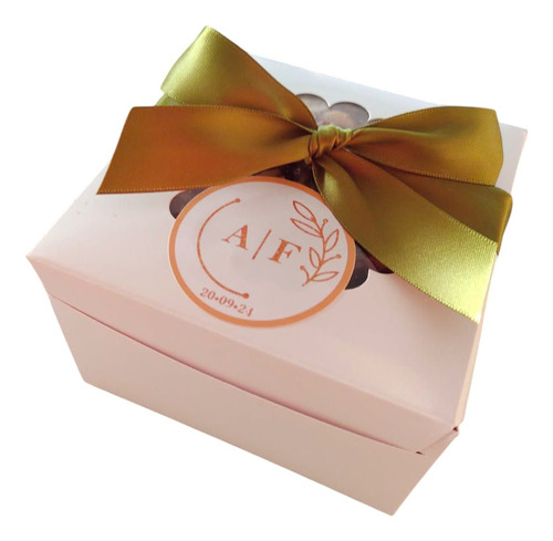 60 Cajas De Snacks Personalizadas Para Eventos Blanco