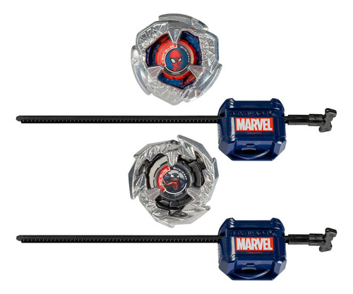 Beyblade X - Pack De 2 De Marvel Spider-man Vs Venom 3 Rojo