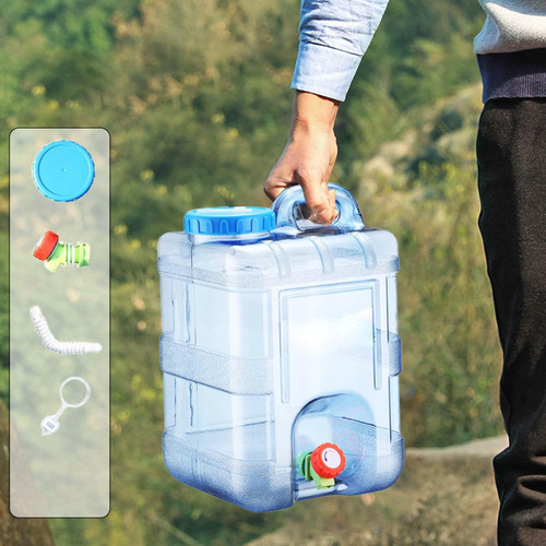 1 Recipiente De Agua For Acampar Con Grifo 15 Litros