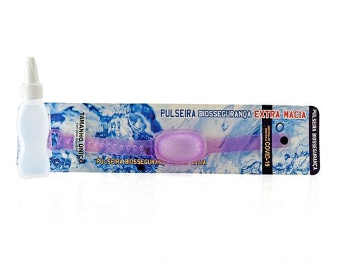 Imagen 3 de 7 de Pulseras Sanitizantes Adultos Lila Glitter Luminares
