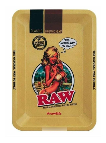 Bandeja De Armado Raw Large Girl 34 X 28 Cm Valhalla Grow