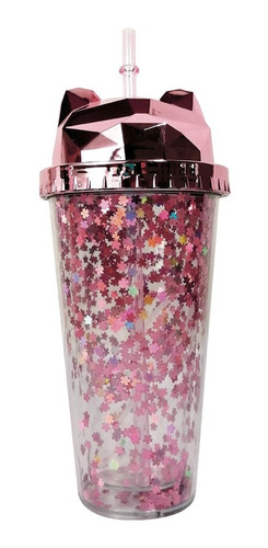 Imagen 2 de 2 de Termo De Plástico Cat Glitter