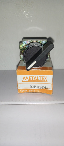 Selector 2 Posiciones 22mm Marca Metaltex
