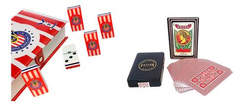 Domino Chivas Ingles / Baraja Faisan Española Roja