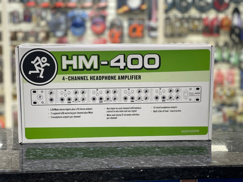 Imagen 3 de 4 de Amplificador De Audifonos Profesional 4 Canales Mackie