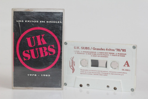 Cassette Uk Subs Los Éxitos En Singles 1978-1985 1992 Punk