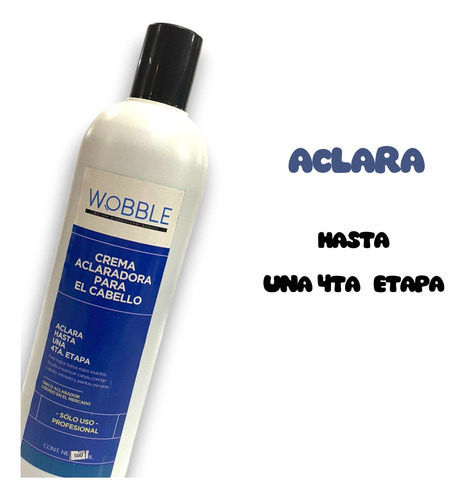 Crema Aclaradora Para El Cabello Wobble 500ml