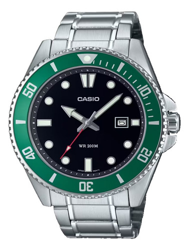 Reloj Casio De Acero Inoxidable Mdv-107d Con Garantía