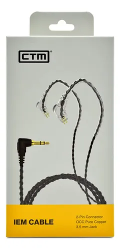 Clear Tune Monitors (ctm) Standard In-ear Cable 50 Negro Mo