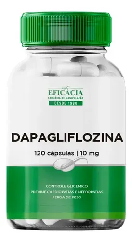 Dapagliflozina 10mg - 120 Cápsulas Controle Glicêmico Sabor Sem Sabor