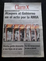 Comprar Tapa Diario Clarín 19 7 1997 Amia Internet Corach Di Tella