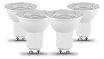 Comprar Lampara Led Dicroica Gu10 7w 6000k 3500k 220v Pack X4 Focos Color De La Luz Blanco Frío