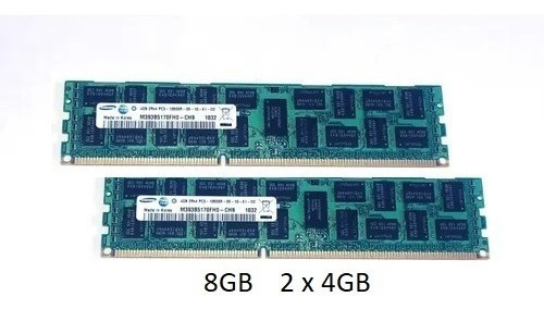 Kit 2x4gb (8gb) Memoria Samsung 1333 Mhz Pc3-10600 Ecc Servi
